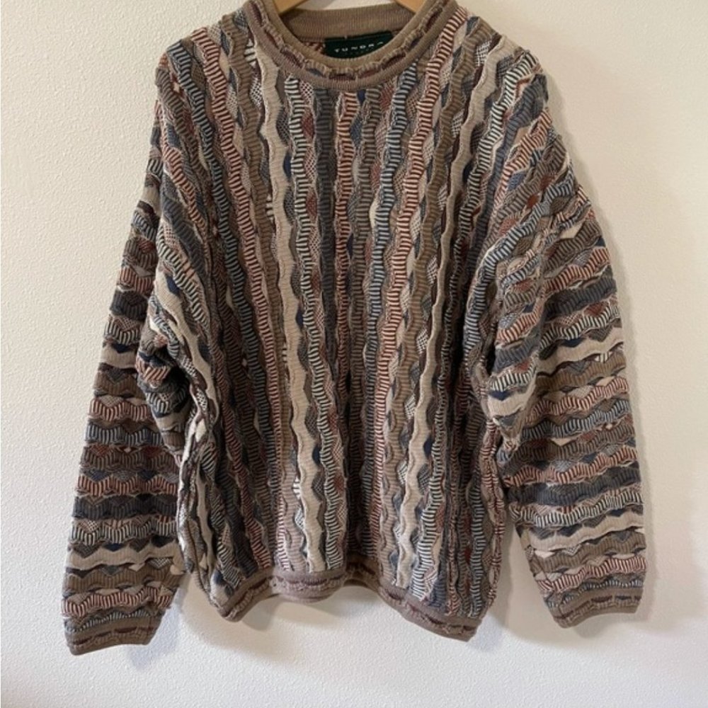 Vintage Tundra Canada Knit Crewneck Sweater-L